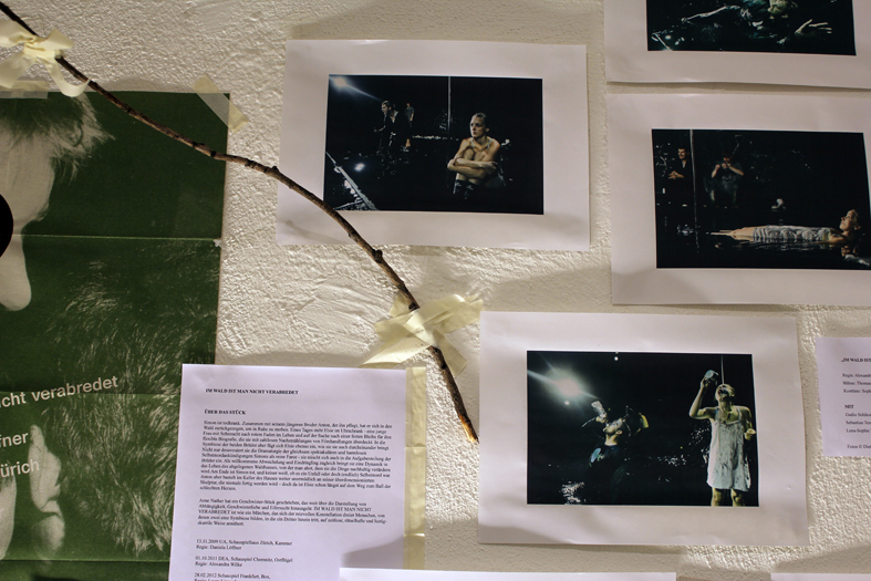 Anne Nather, "Impressions of different productions of the play "Im Wald ist man nicht verabredet", 2009-2012