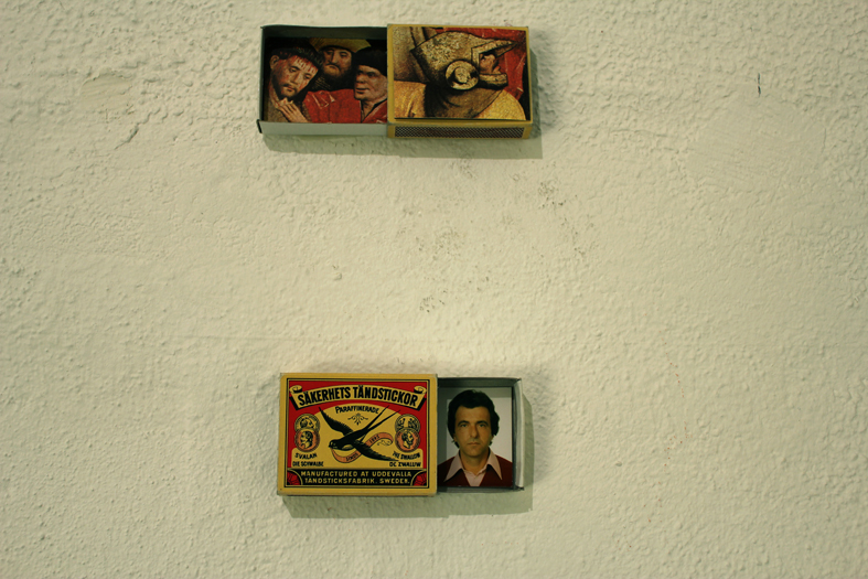Monika Koncz, "Schöppinger Altar in a matchbox" & "My father in a matchbox ", 2012