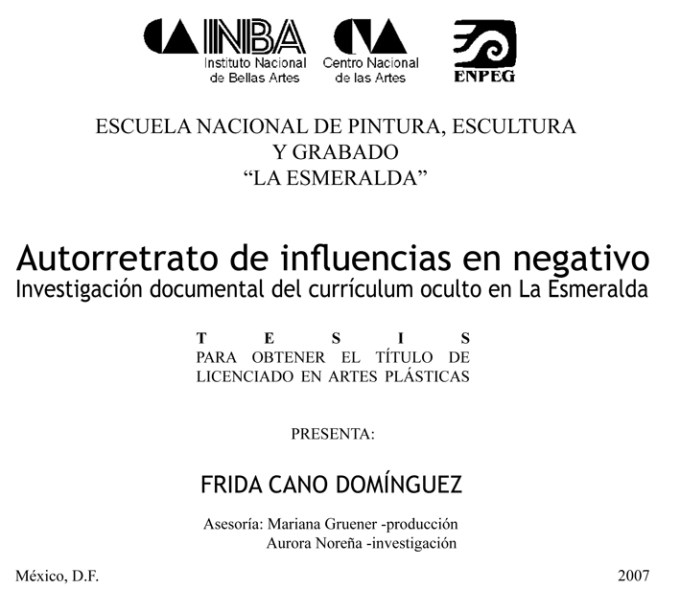 FRIDA CANO-0 Presentacion Autorretrato de influencias